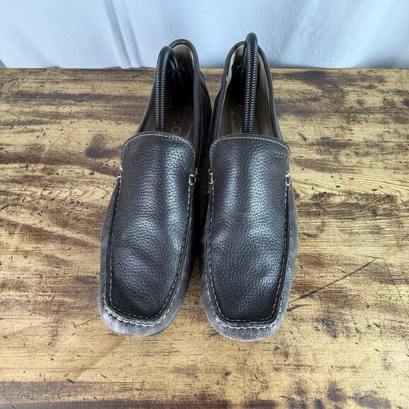 ECCO Men Classic Moccasin (Coffee) 43/9.5 EUC Loafer Leather Comfort Shoe‎ - Picture 5 of 10